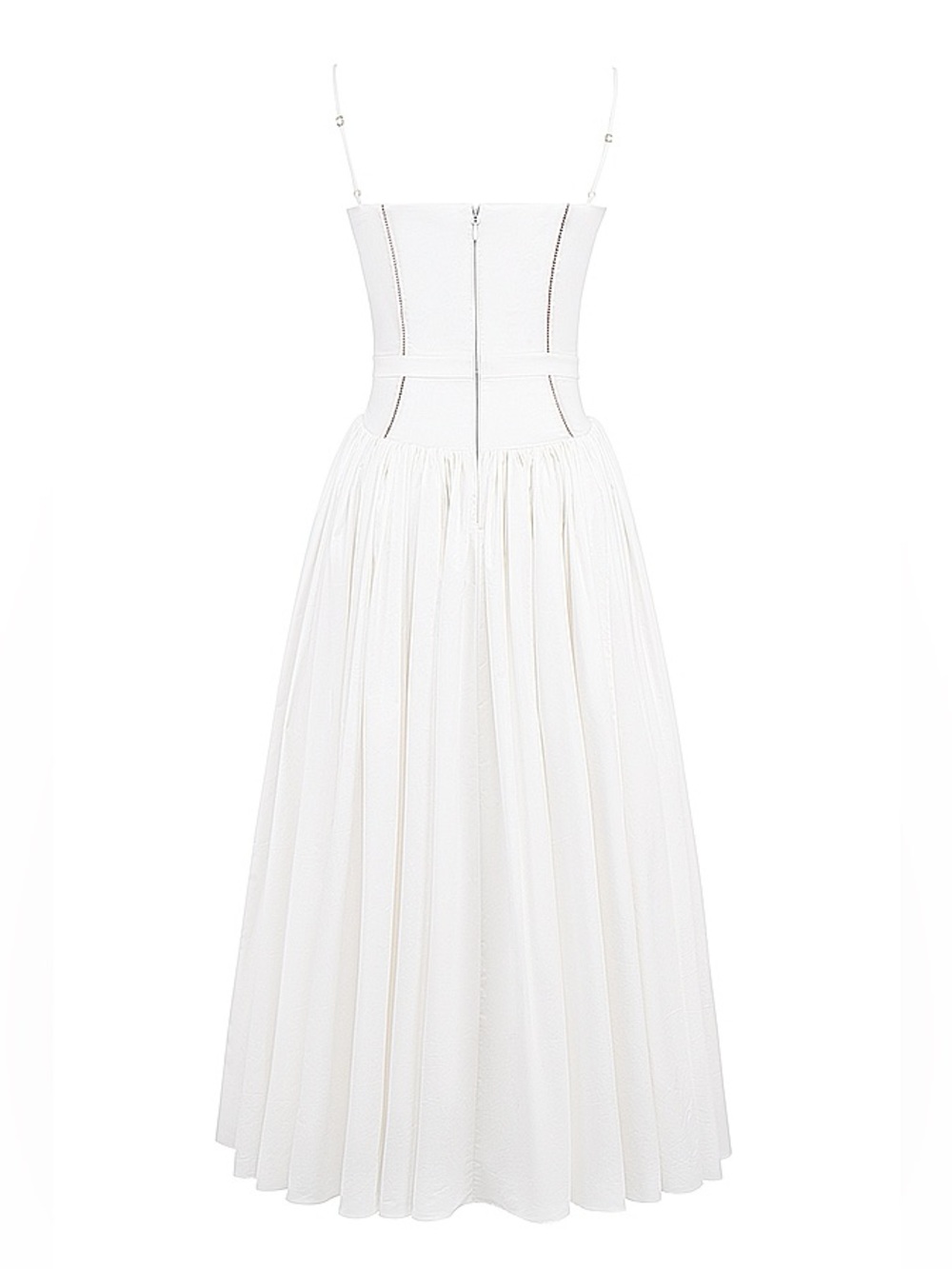 House of CB YSABELLA White Cotton Maxi Sundress, Size Medium, $299 - Picture 12 of 15
